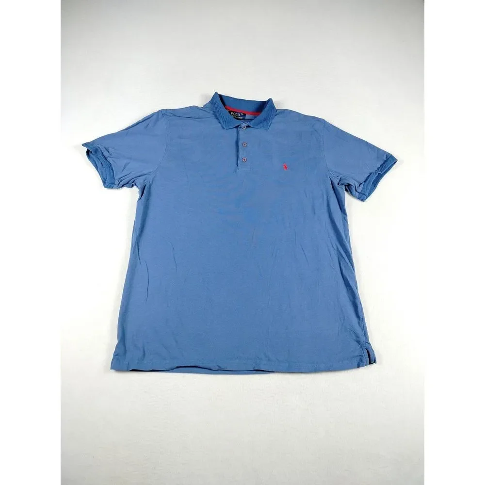 Polo Ralph Lauren Shirt Mens 3XL Blue Flesh Pony Classiccore SlowFashion Quality